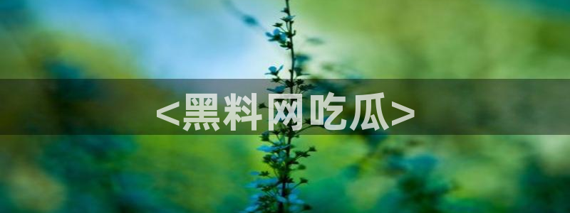 吃瓜www：<黑料网吃瓜>